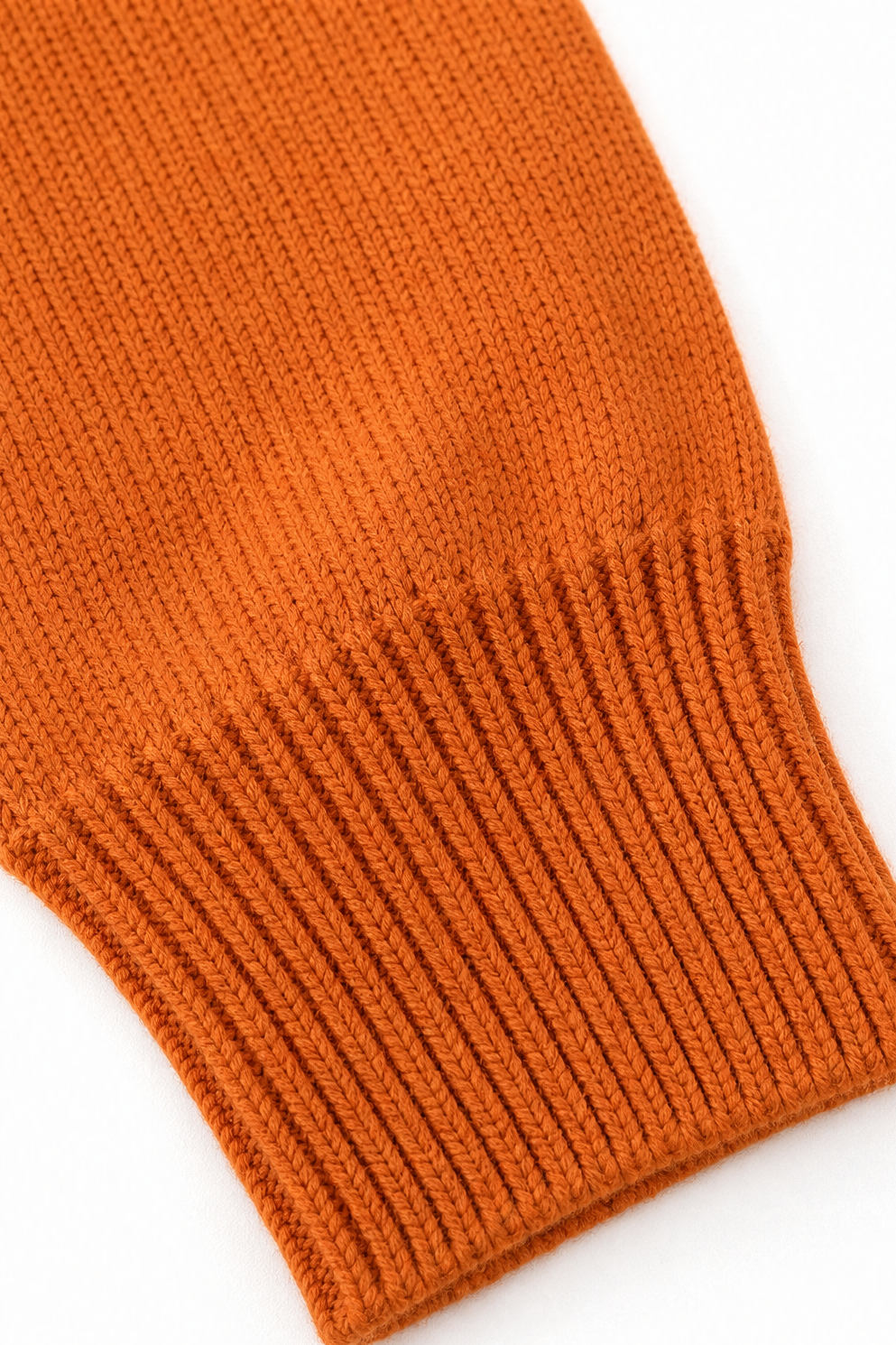 Drawstring Hood Ribbed Knit Pullover