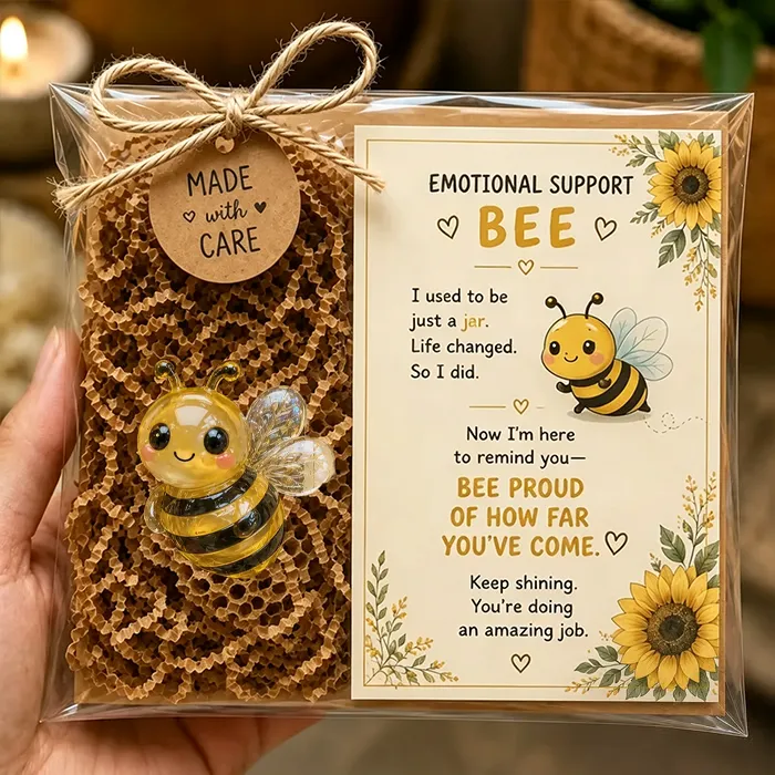 🌸🐝🦛 Emotional Support Animal Gift Set – A Meaningful Little Reminder That You Matter 💕