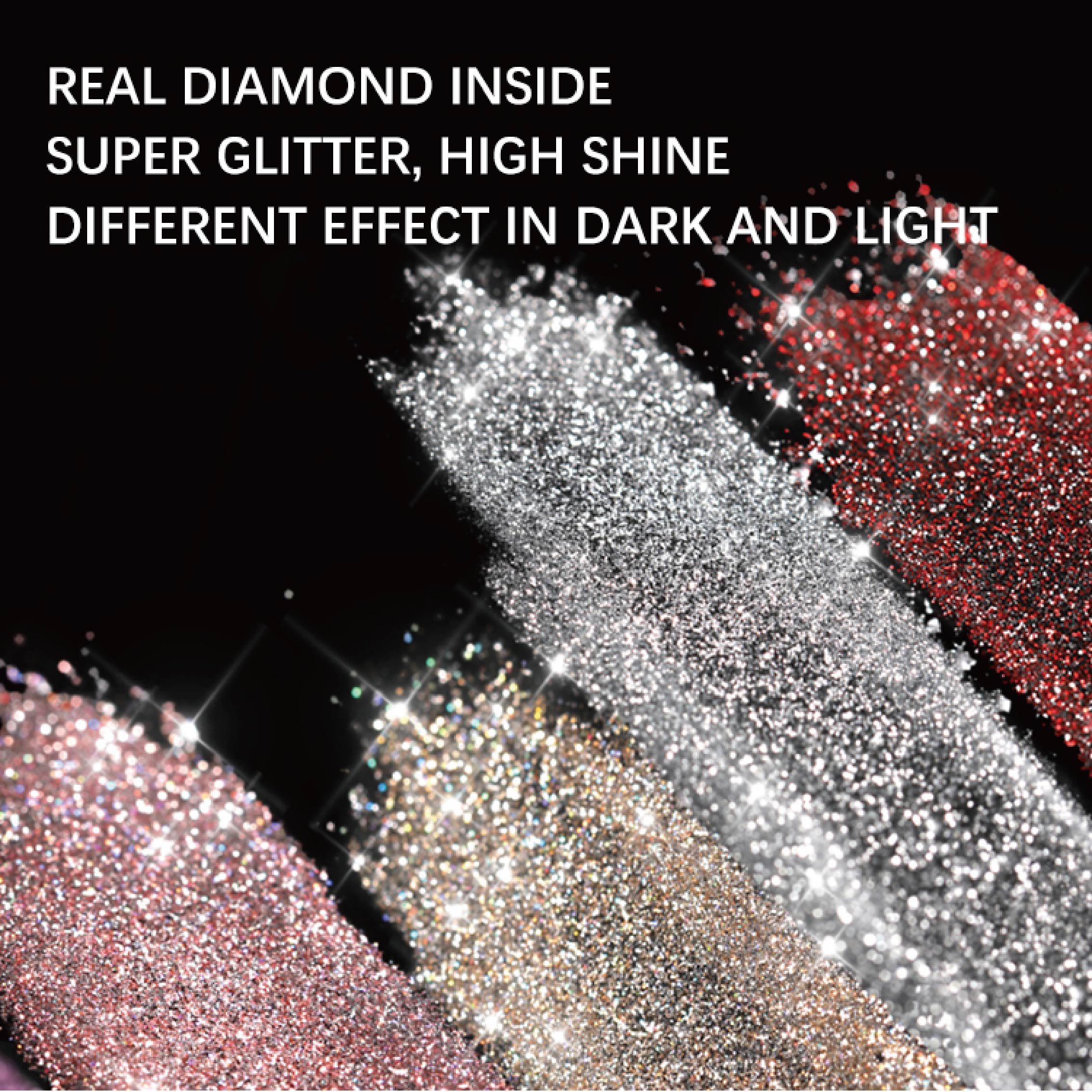 Diamond glitter gel
