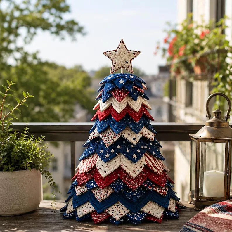 Americana Christmas Tree Quilt Kit