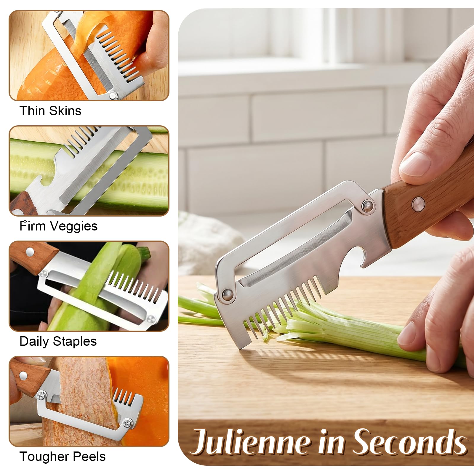 2-Piece Multi-Functional Vegetable Peeler