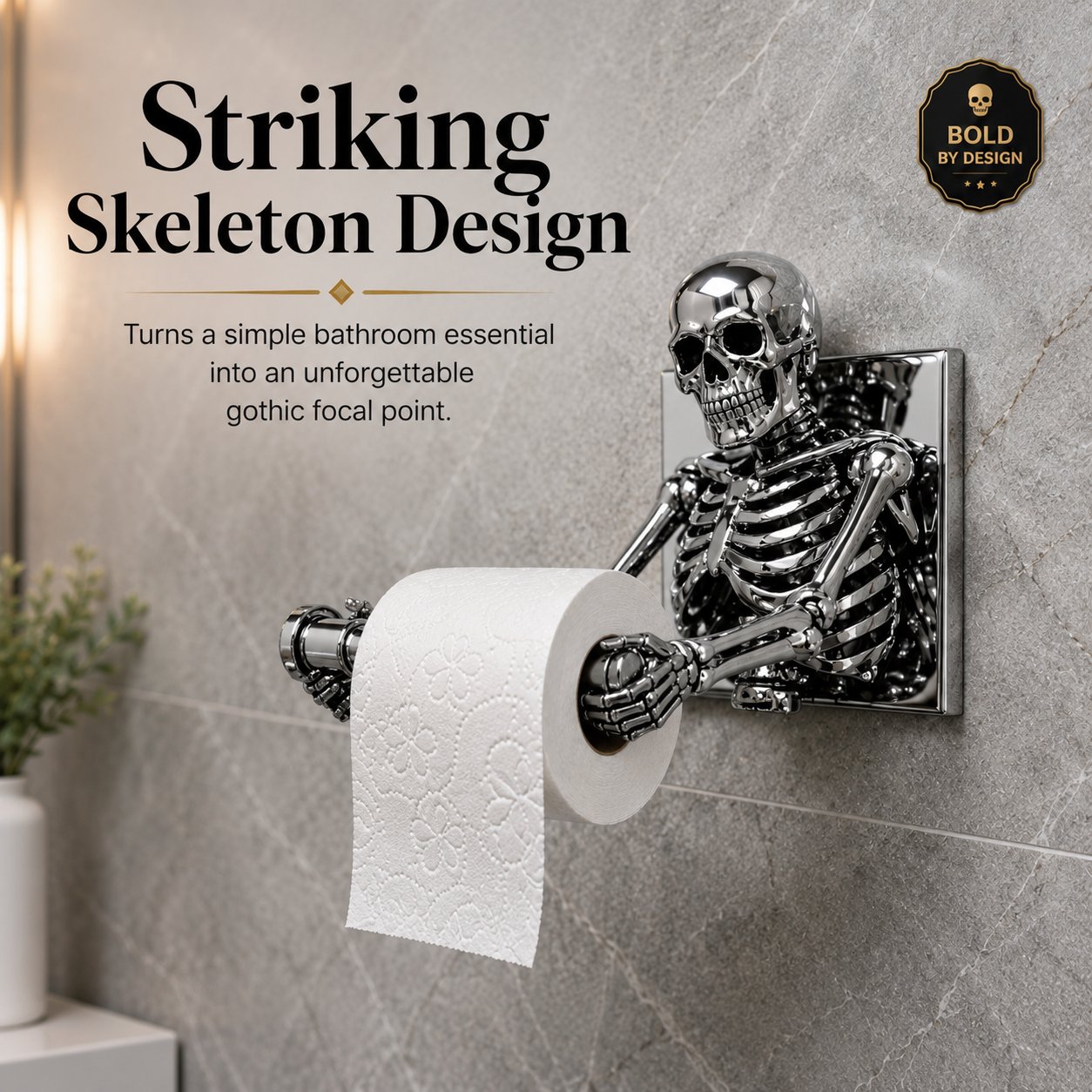 Skeleton Toilet Paper Holder
