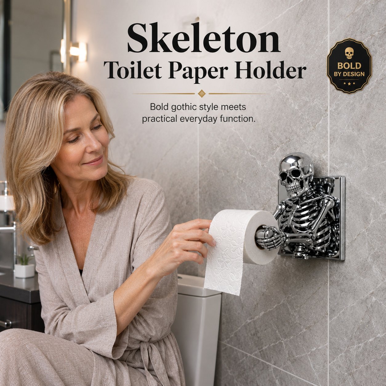 Skeleton Toilet Paper Holder