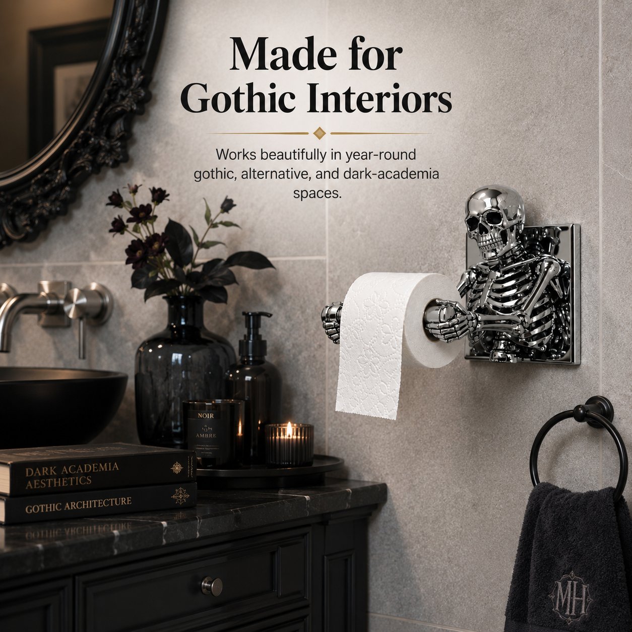 Skeleton Toilet Paper Holder