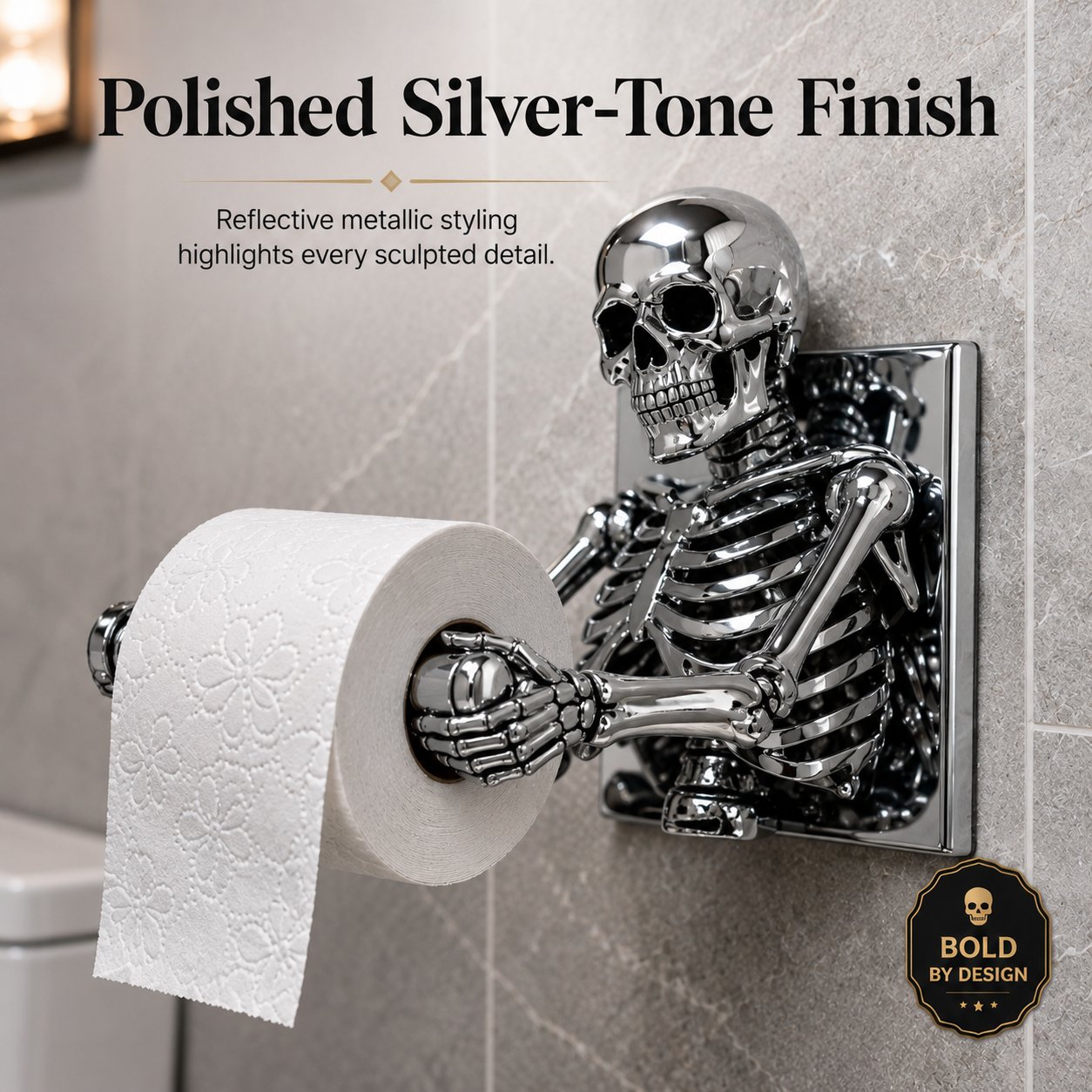 Skeleton Toilet Paper Holder