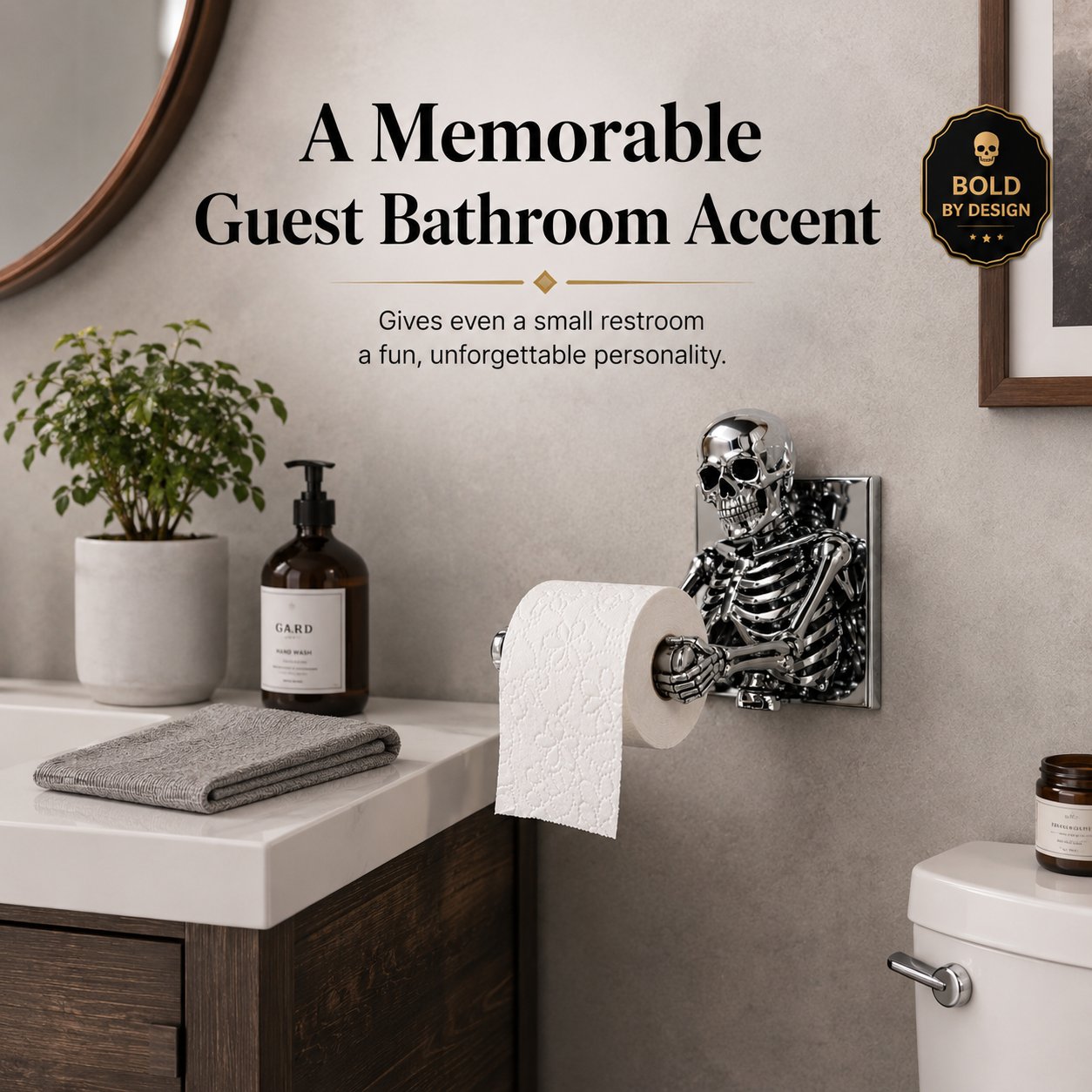 Skeleton Toilet Paper Holder