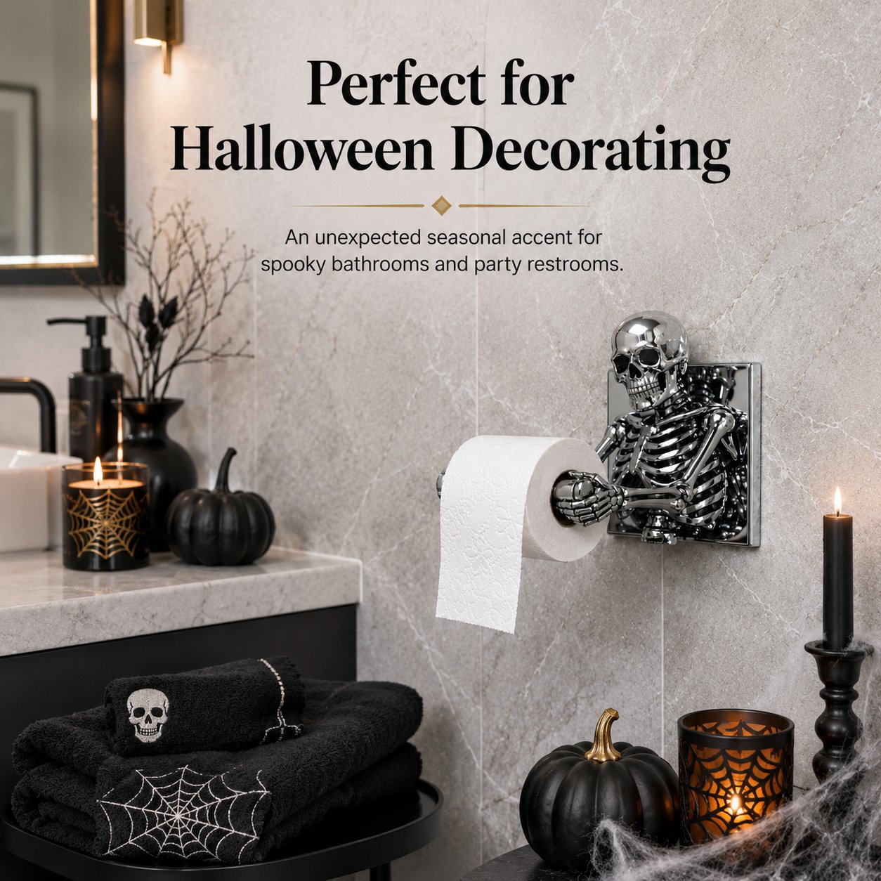 Skeleton Toilet Paper Holder