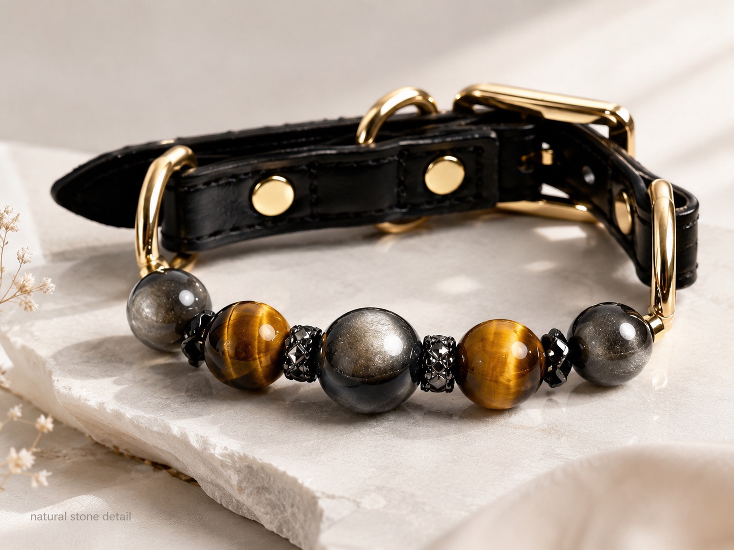 Silver Obsidian & Tiger Eye