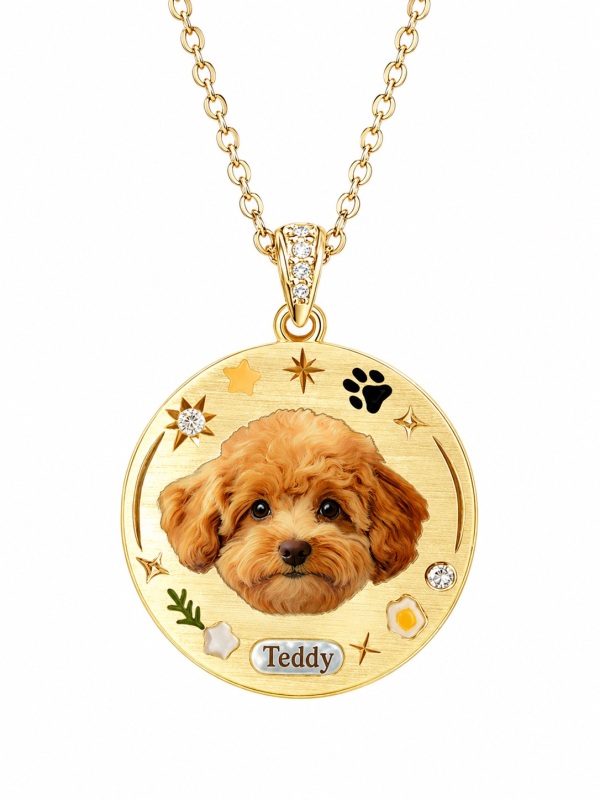 Custom Pet Portrait Necklace
