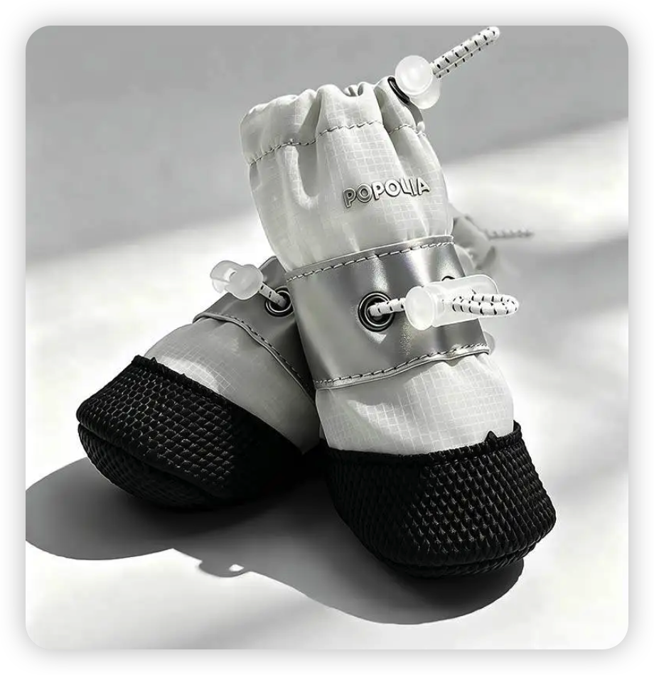 Lightweight Anti-Slip Dog Shoes – Breathable Paw Boots (Set of 4)