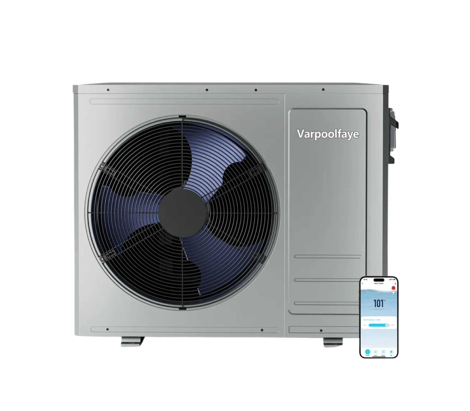 35100BTU Swimming Pool Heat Pumps Up to 10000 Gallons 220v | Utilizes Air-source Tech, Pool Heater For Inground Pools With COP6.5 Offer a Energy-efficient Heating and Cooling Solution