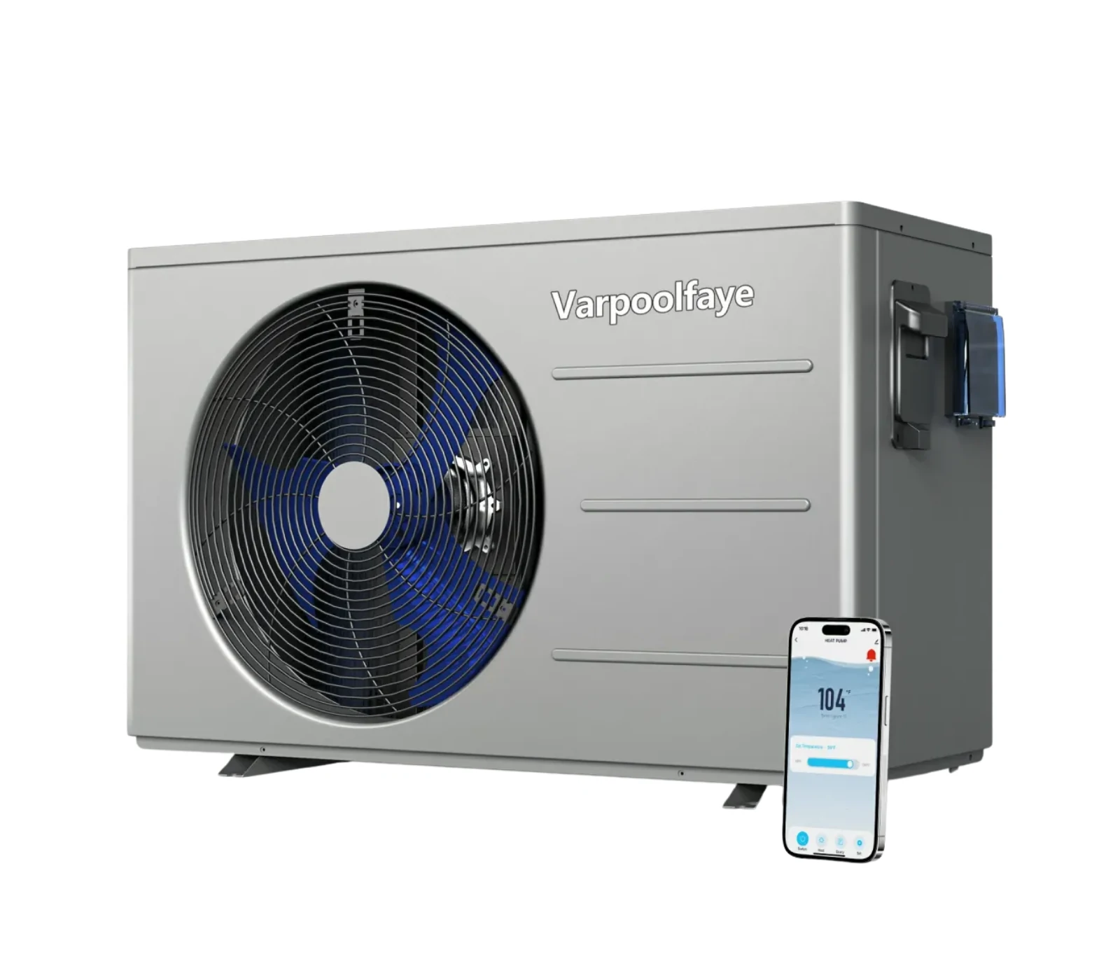 40000 BTU Pool Heater for Above Ground and Inground Pools 220v | Pool Heat Pump Heating or Cooling Up to 12000 Gallon COP 6.2 Energy-efficient, Save 45% WiFi App Control