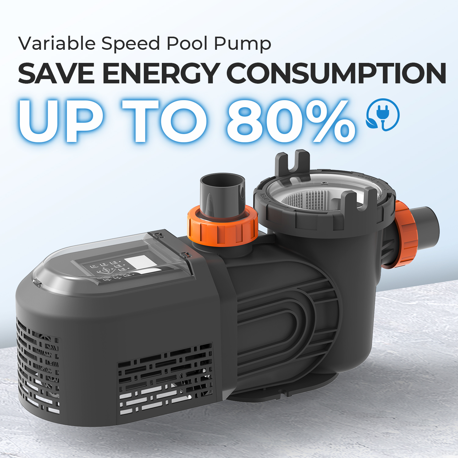 3.0HP Energy Efficient Variable Speed Pool Pump for Inground Pools 220v