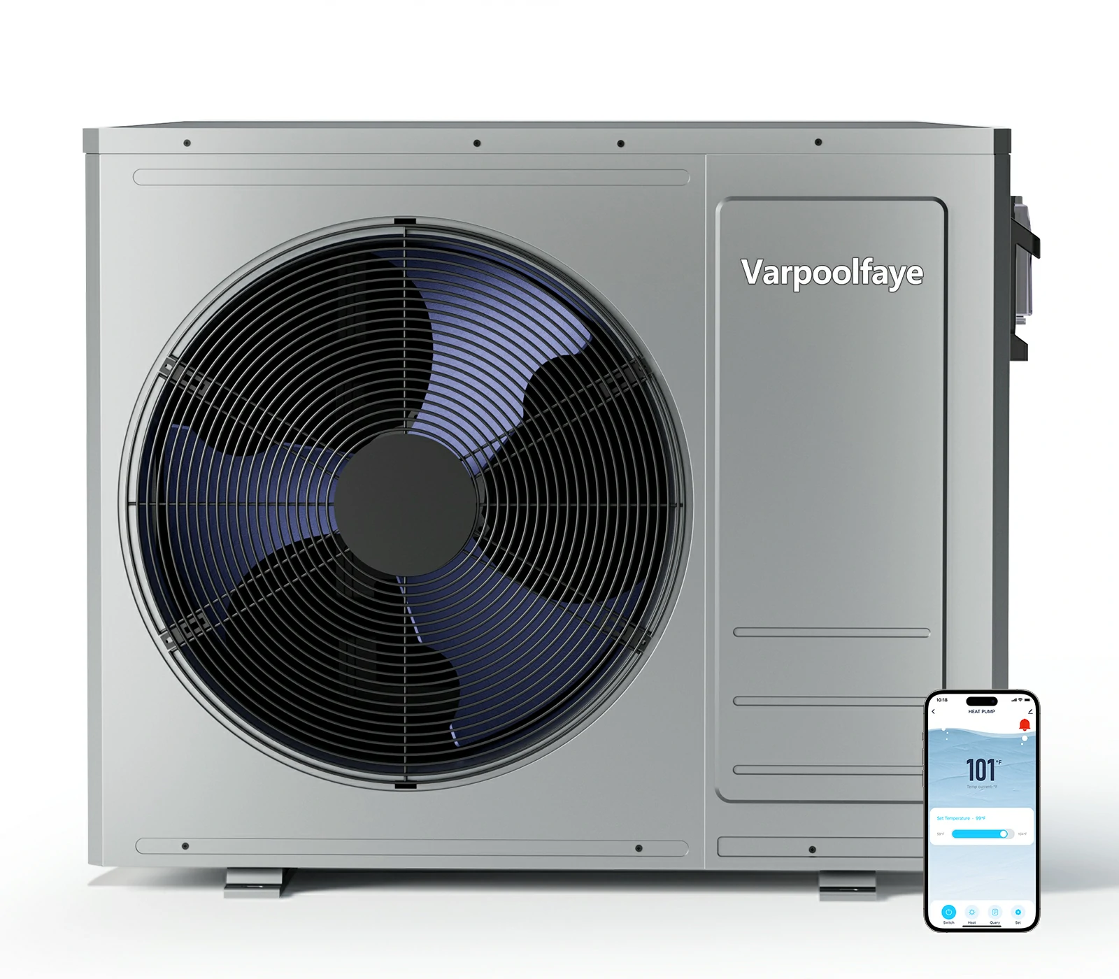 35100BTU Swimming Pool Heat Pumps Up to 10000 Gallons 220v | Utilizes Air-source Tech, Pool Heater For Inground Pools With COP6.5 Offer a Energy-efficient Heating and Cooling Solution
