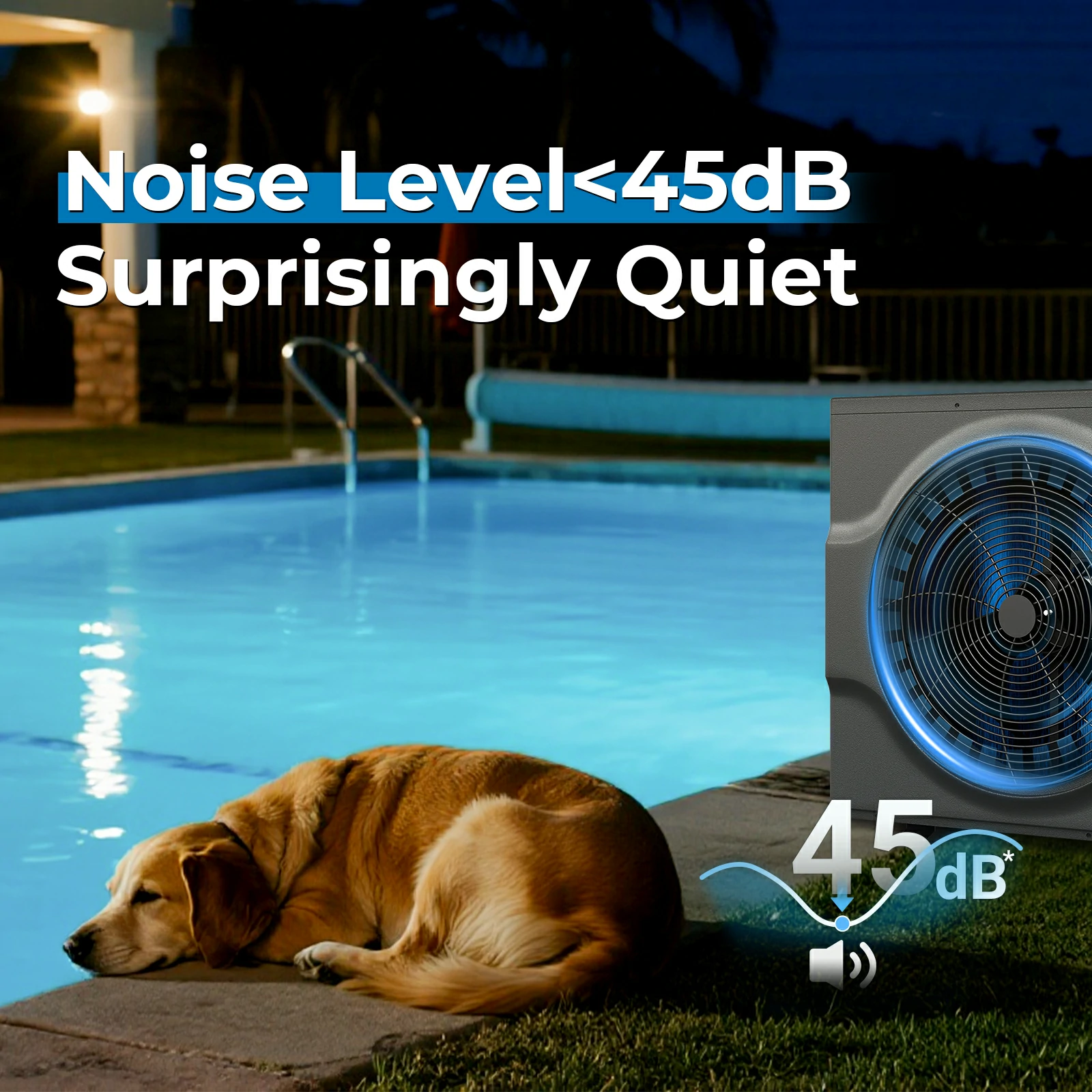 17,000 Gallon Electric Pool Heater for Inground Pools 220V | 58,000 Btu Inverter Swimming Pool Heat Pump For Above Ground Pool With High COP 6.6 Energy Save 45% WiFi App Control