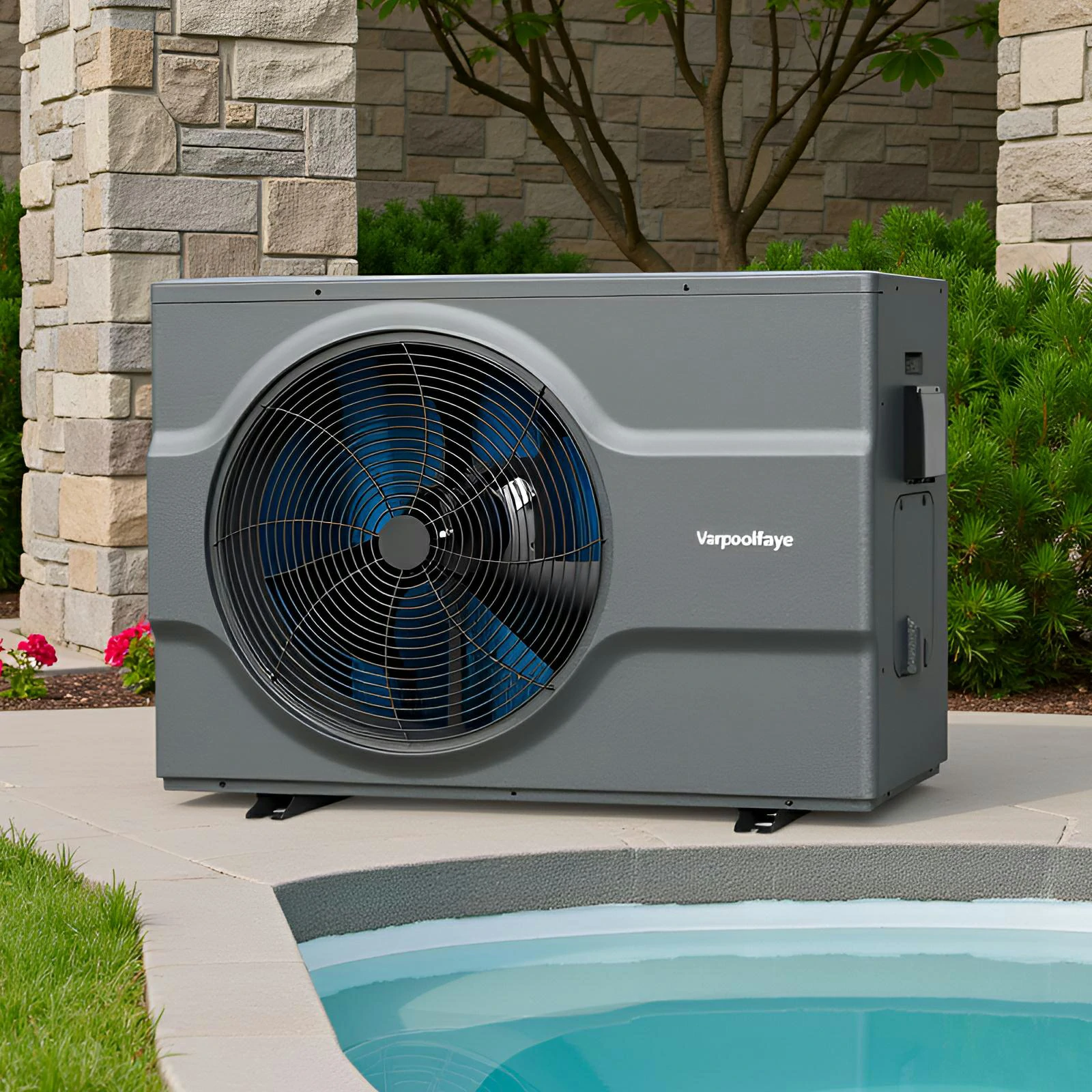 120,000 Btu Inverter Pool Heat Pump for Inground Pools 220V | 33000 Gallon Electric Pool Heater For Above Ground and Inground Pool With High COP 12.3 Energy Save 45% WiFi App Control