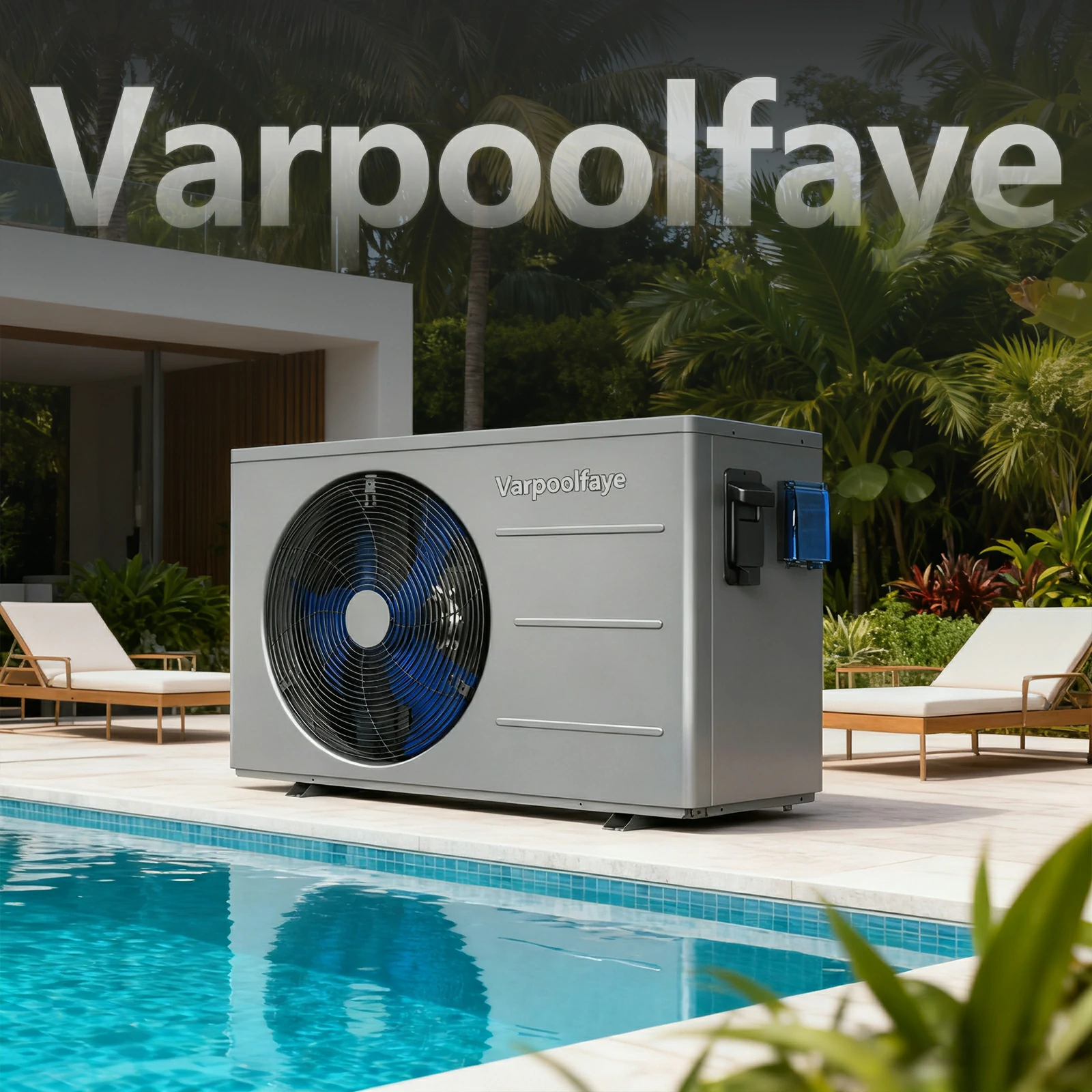 16000 BTU Electric Pool Heater for Above Ground Pool | Swimming Electric Pool Heat Pump For 5000 Gallon With High Efficiency COP 4.3 110V 60Hz Heating or Cooling WiFi Control