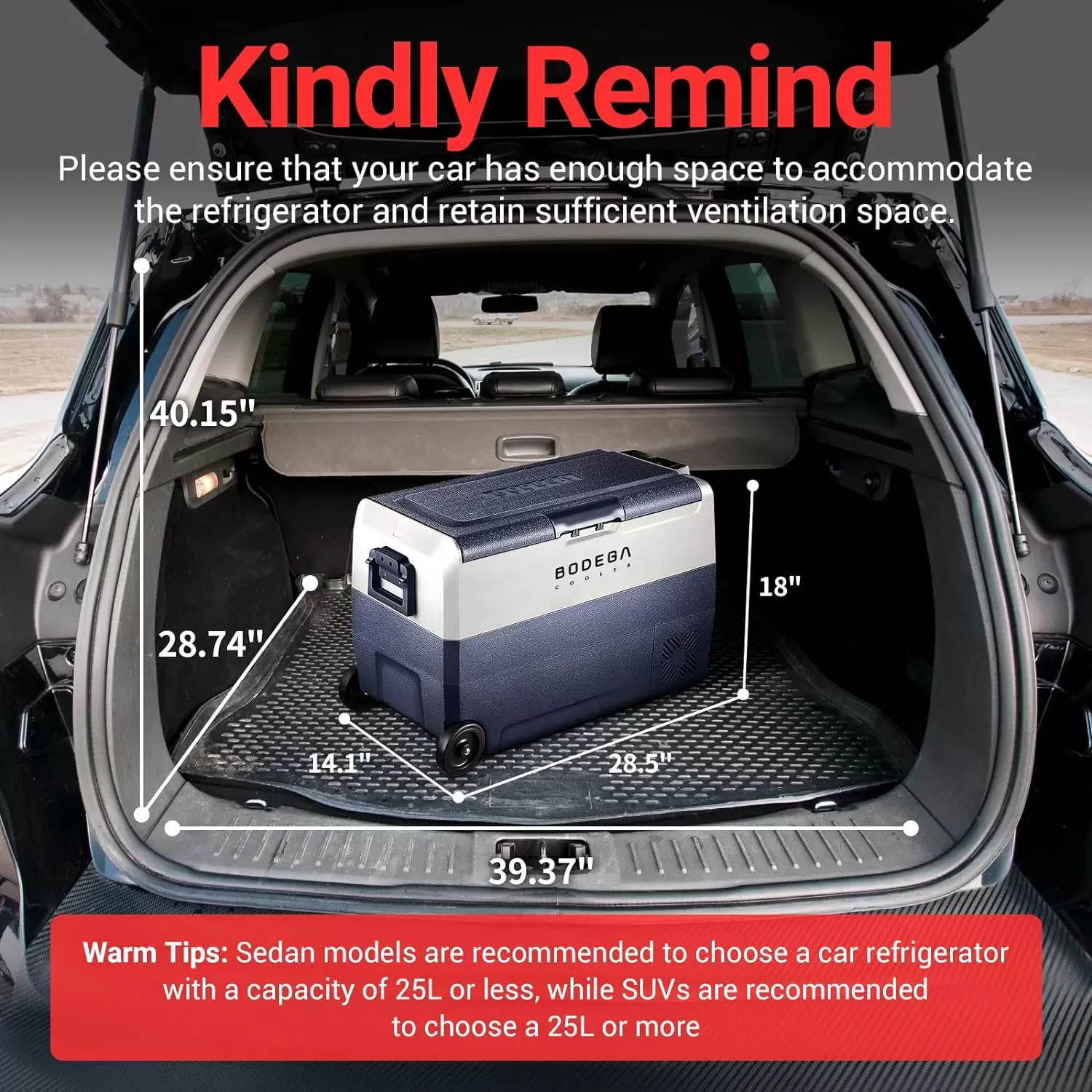 【Upgraded】BODEGACOOLER 12 Volt Refrigerator, Portable Freezer, Car Fridge Dual Zone WIFI APP Control, 53 Quart（50L）-4℉-68℉ RV Car Cooler 12/24V DC and 100-240V AC for Outdoor, Vehicles, Camping