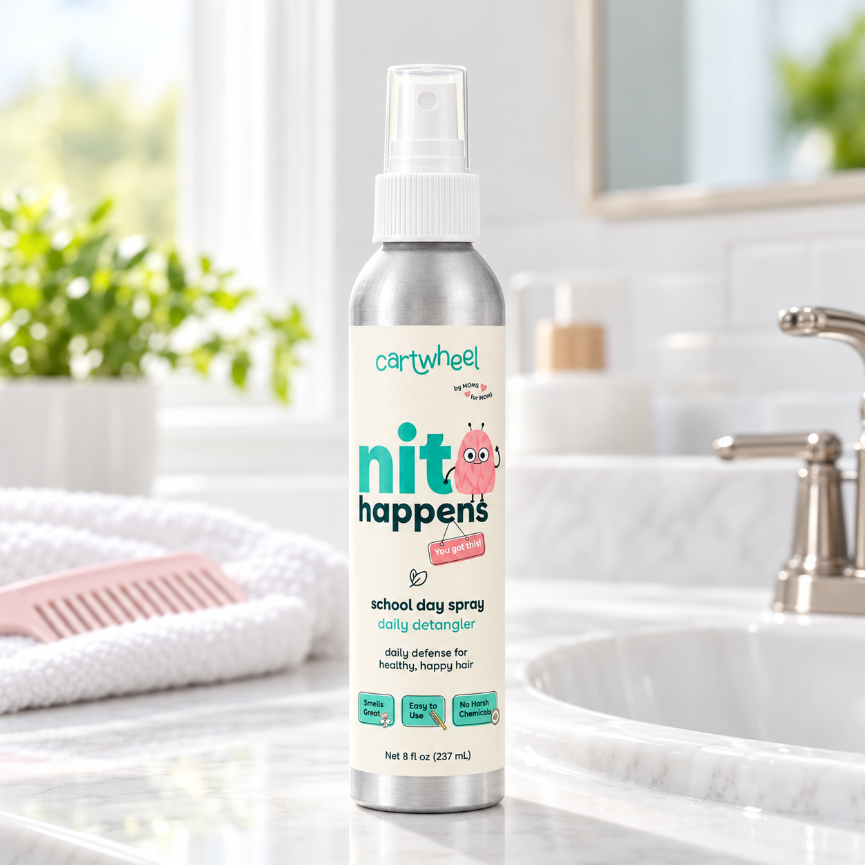 Nit Happens School Day Spray - Daily Detangler