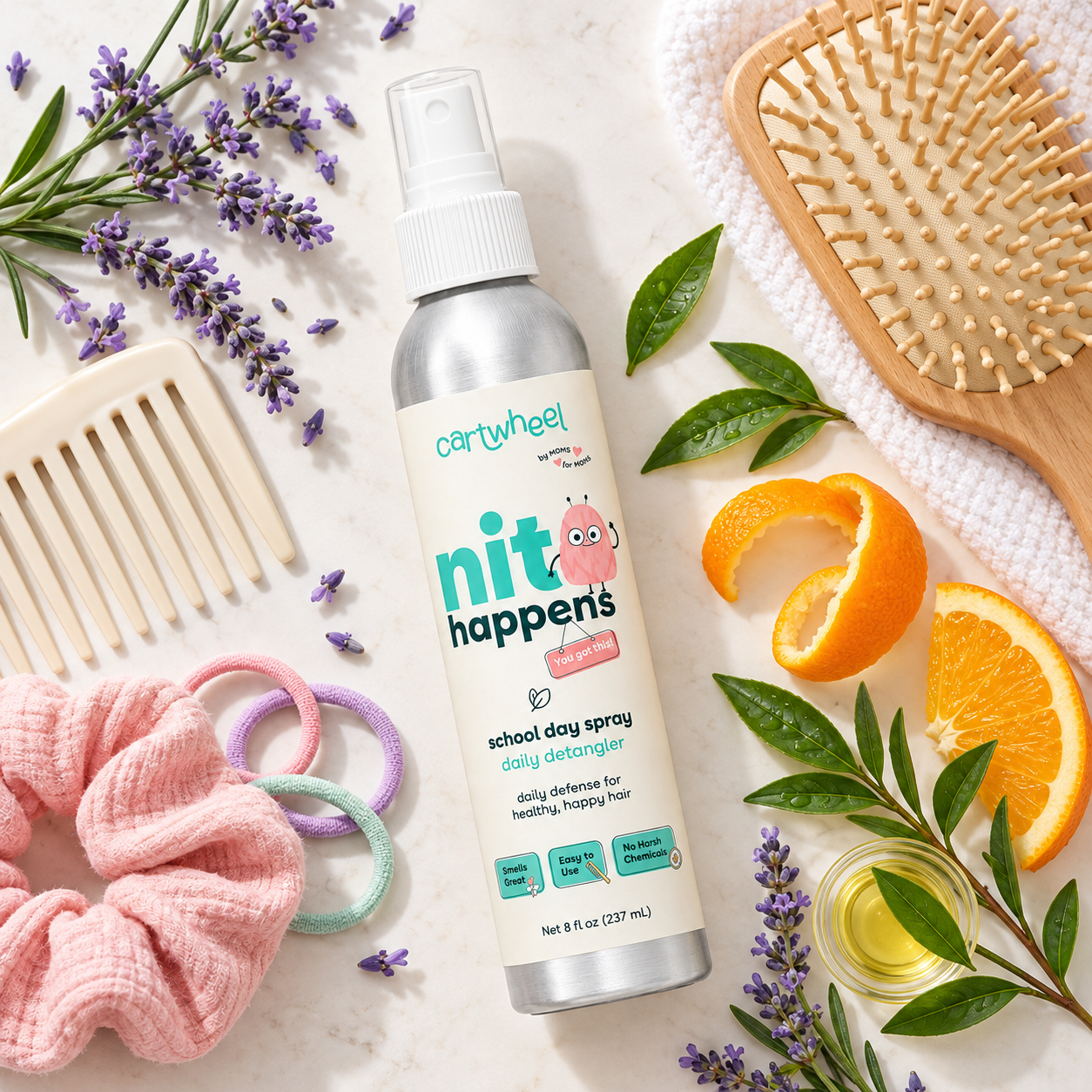 Nit Happens School Day Spray - Daily Detangler