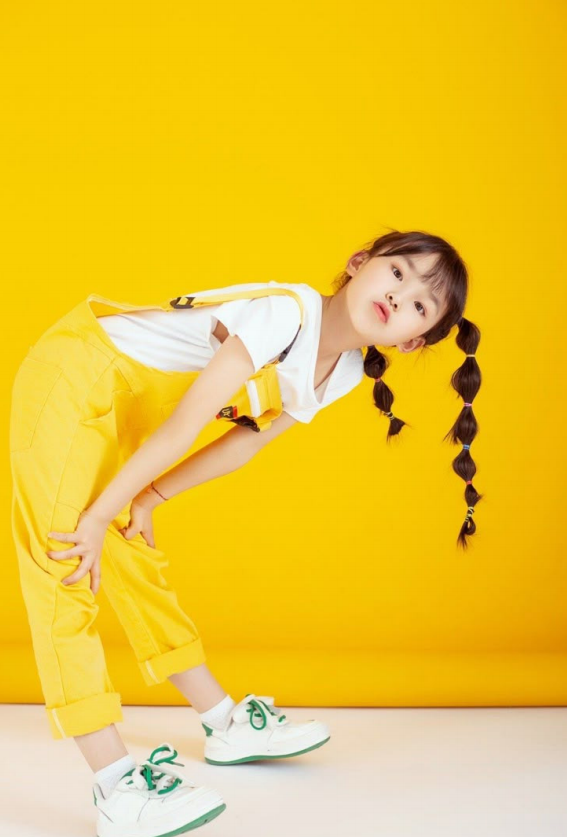 Child in yellow