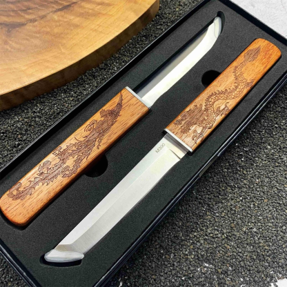 2 in 1 Dragon and Phoenixs Double Blades Knife Set