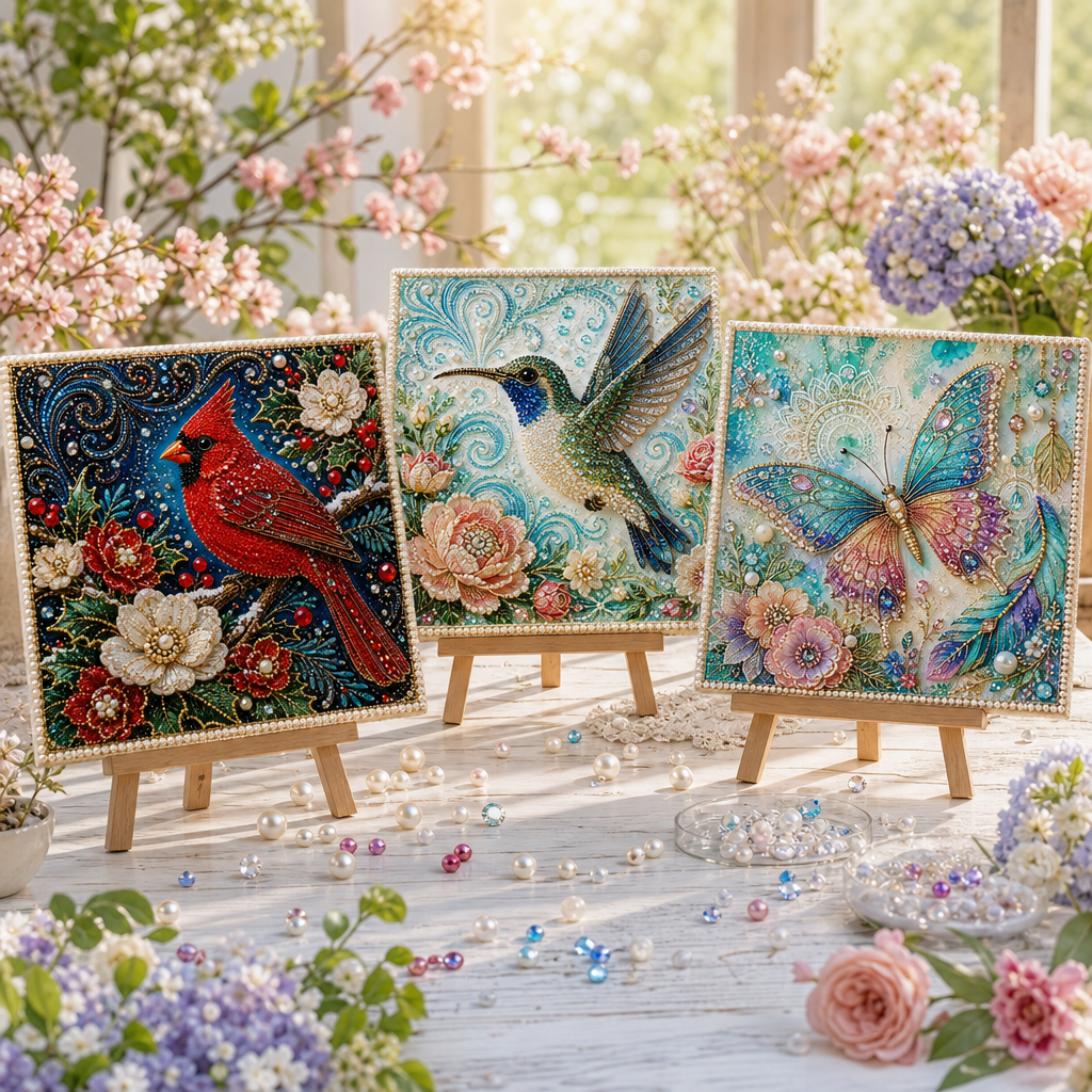 🔥【 Buy 2, Get 1 Free 】🔥 🌸 Garden Wings & Botanical Pearl Art DIY Kit ✨ – Relaxing DIY Craft to Create Stunning Nature Artwork
