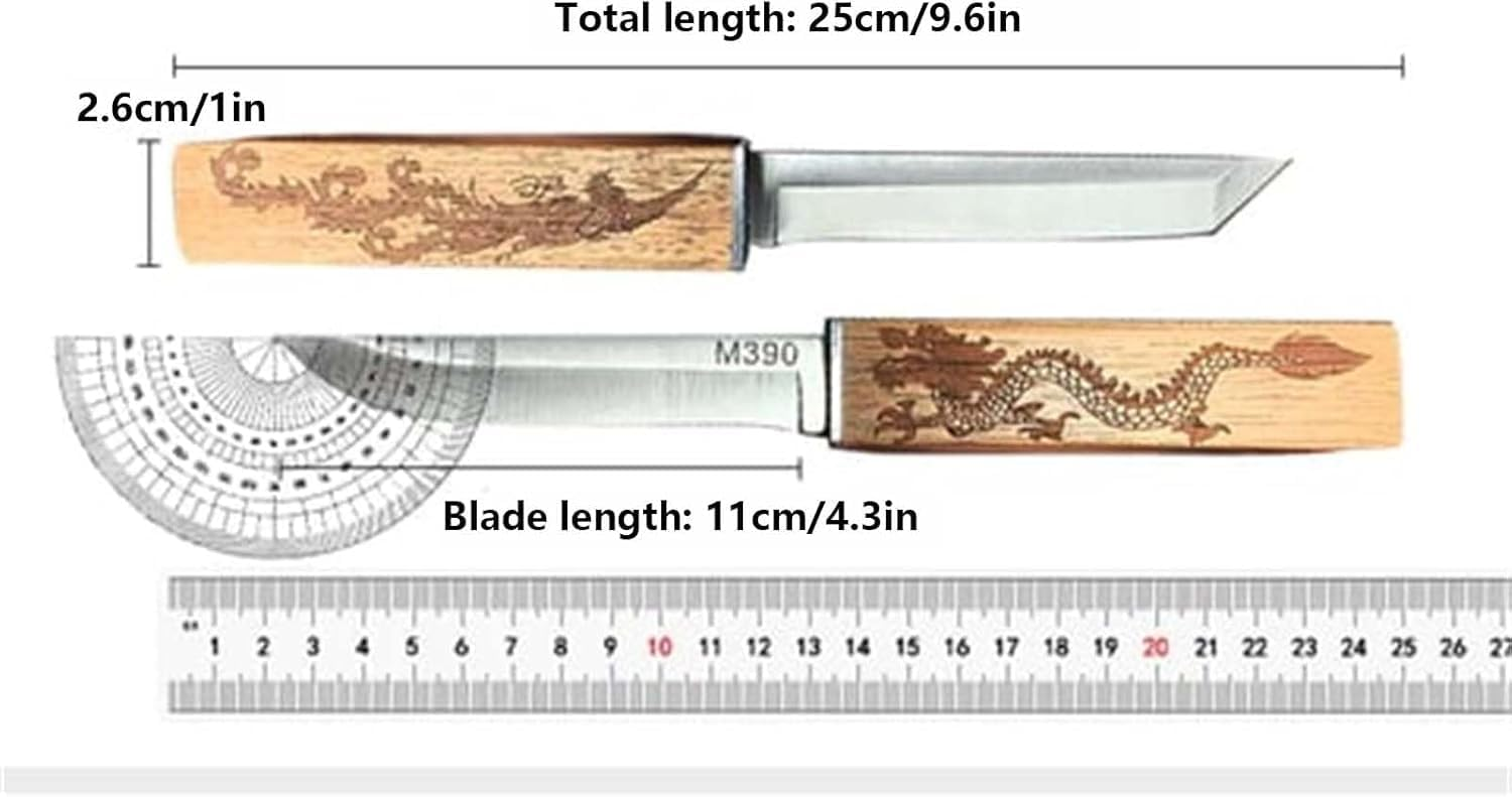 2 in 1 Dragon and Phoenixs Double Blades Knife Set
