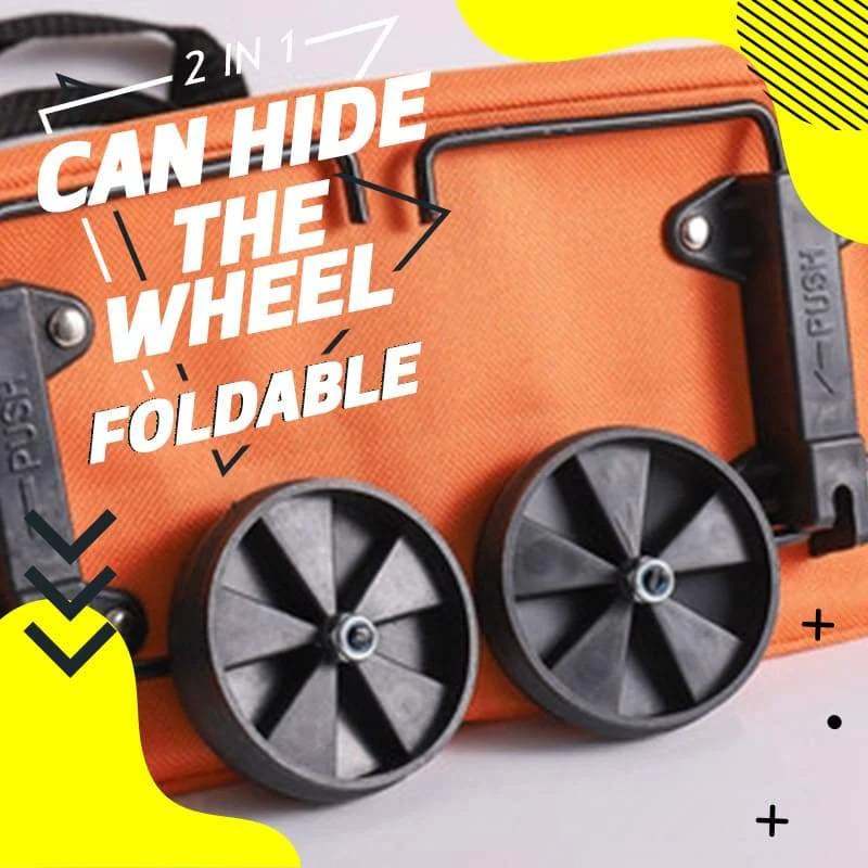 📢📢49% OFF !! ⏰2-in-1 Foldable Shopping Cart