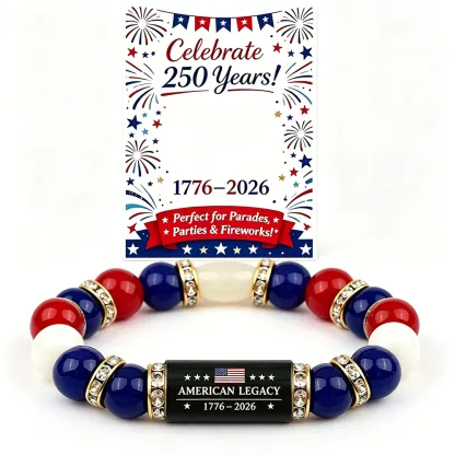 🇺🇸 Last Day Promo: 49% OFF 🎖️ - American Legacy 250 Patriotic Bracelet