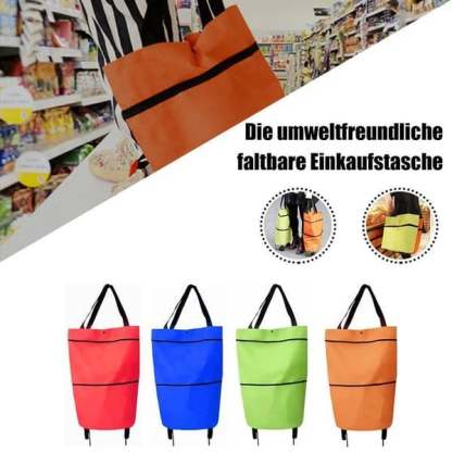 📢📢49% OFF !! ⏰2-in-1 Foldable Shopping Cart