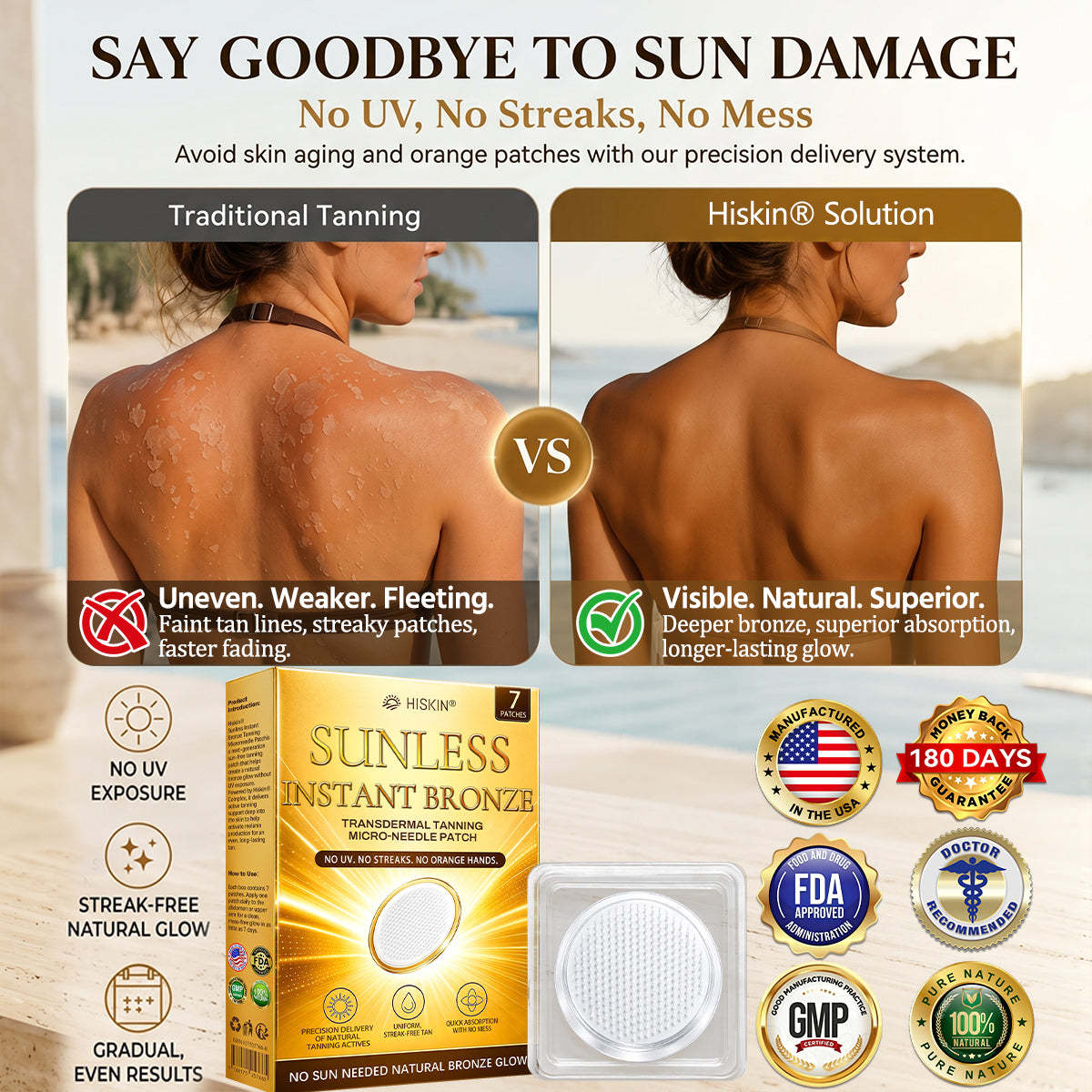 𝑶𝒇𝒇𝒊𝒄𝒊𝒂𝒍 𝑺𝒕𝒐𝒓𝒆 | ☀️☀️𝐒𝐮𝐧𝐥𝐞𝐬𝐬 𝐈𝐧𝐬𝐭𝐚𝐧𝐭 𝐁𝐫𝐨𝐧𝐳𝐞 𝐓𝐚𝐧𝐧𝐢𝐧𝐠 𝐌𝐢𝐜𝐫𝐨𝐧𝐞𝐞𝐝𝐥𝐞 𝐏𝐚𝐭𝐜𝐡 🇺🇸 (𝐉𝐮𝐬𝐭 𝐨𝐧𝐜𝐞 𝐚 𝐝𝐚𝐲) 𝐕𝐢𝐬𝐢𝐛𝐥𝐞 𝐁𝐫𝐨𝐧𝐳𝐞 𝐆𝐥𝐨𝐰 𝐢𝐧 𝟕 𝐃𝐚𝐲𝐬 ✅ 𝐍𝐨 𝐔𝐕, 𝐍𝐨 𝐎𝐫𝐚𝐧𝐠𝐞, 𝐍𝐨 𝐒𝐭𝐫𝐞𝐚𝐤𝐬, 𝐍𝐨 𝐃𝐇𝐀, 𝐍𝐨 𝐌𝐞𝐬𝐬.