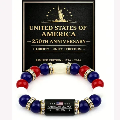 🇺🇸 Last Day Promo: 49% OFF 🎖️ - American Legacy 250 Patriotic Bracelet