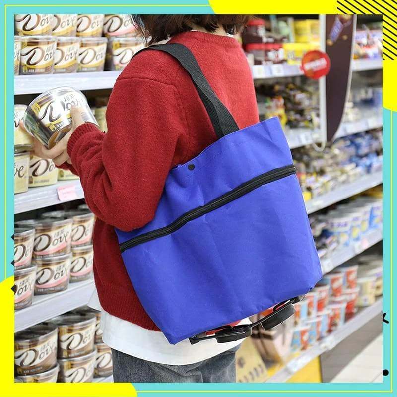 📢📢49% OFF !! ⏰2-in-1 Foldable Shopping Cart