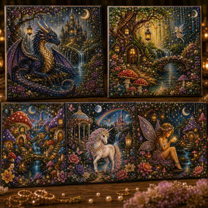 ✨ Fantasy Realms Pearl Painting Kit – Create Your Own Magical Masterpiece