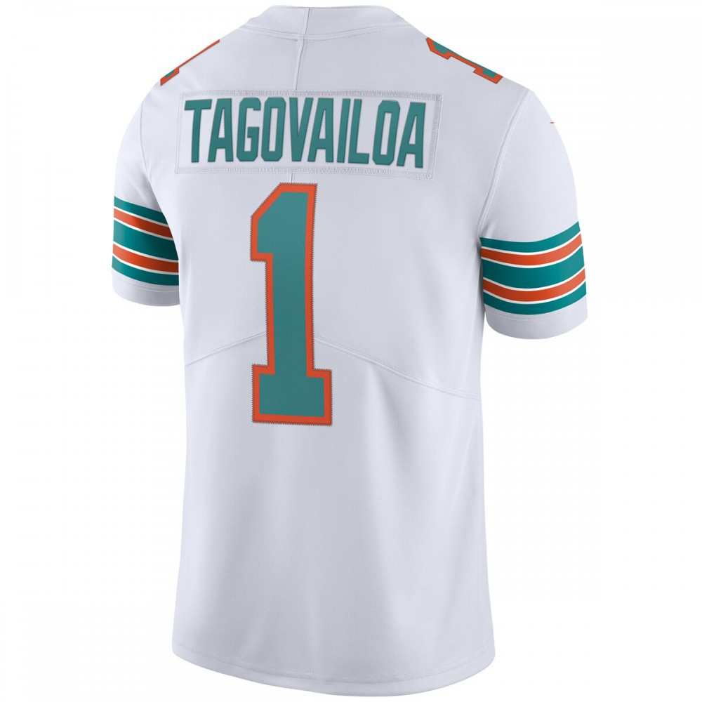 Tua Tagovailoa Miami Dolphins Nike 2nd Alternate Vapor Limited Jersey - White-Profan Arena