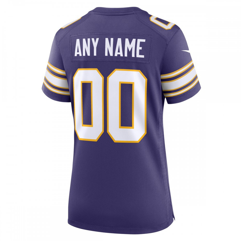 Minnesota Vikings Nike Women's Classic Custom Game Jersey - Purple-Profan Arena