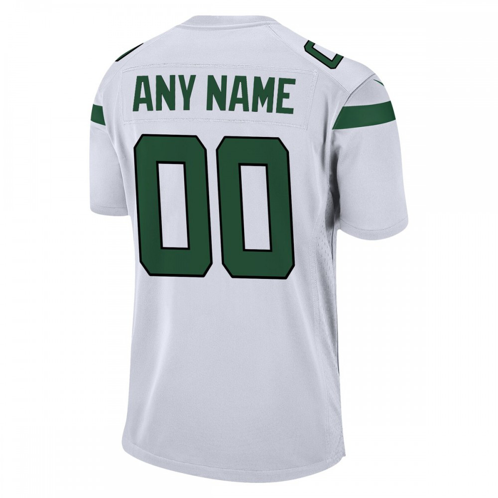 New York Jets Nike Custom Game Jersey - White-Profan Arena