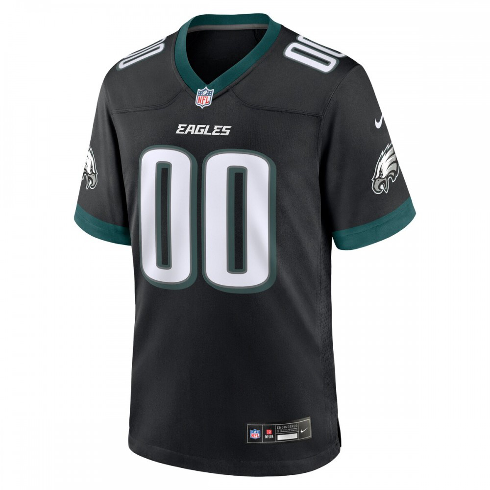 Philadelphia Eagles Nike Alternate Custom Game Jersey - Black-Profan Arena