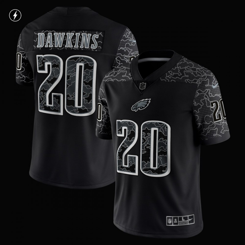 Brian Dawkins Philadelphia Eagles Nike Retired Player RFLCTV Limited Jersey - Black-Profan Arena