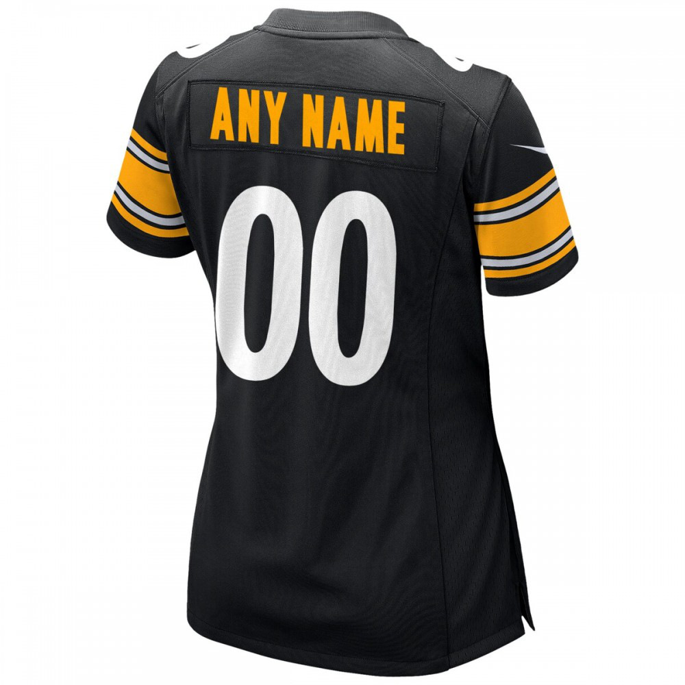 Pittsburgh Steelers Nike Women's Custom Game Jersey - Black-Profan Arena