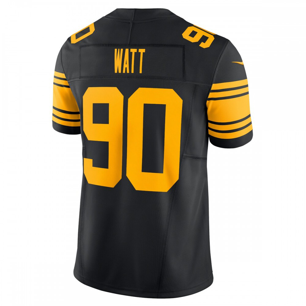 T.J. Watt Pittsburgh Steelers Nike Vapor F.U.S.E. Limited Alternate 2 Jersey - Black-Profan Arena