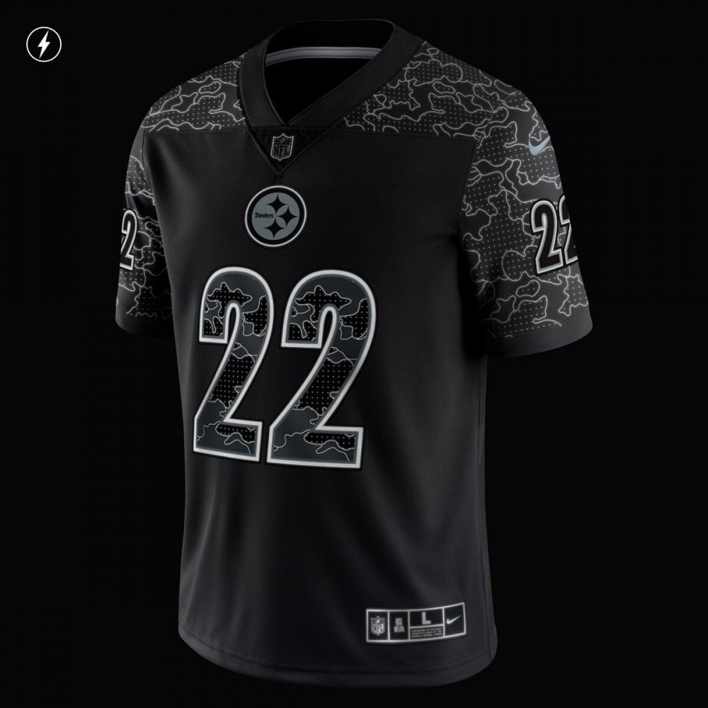 Najee Harris Pittsburgh Steelers Nike RFLCTV Limited Jersey - Black-Profan Arena