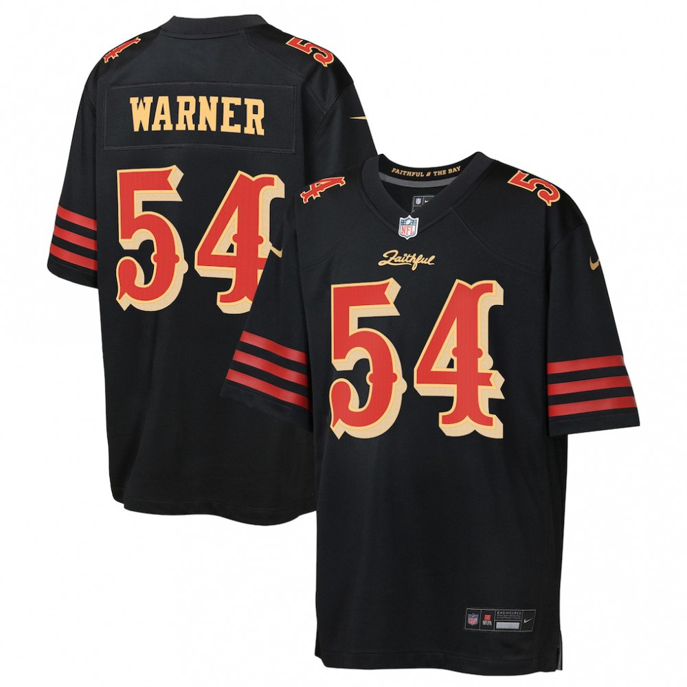Fred Warner San Francisco 49ers Nike Youth 2025 Rivalries Collection Game Jersey - Black-Profan Arena