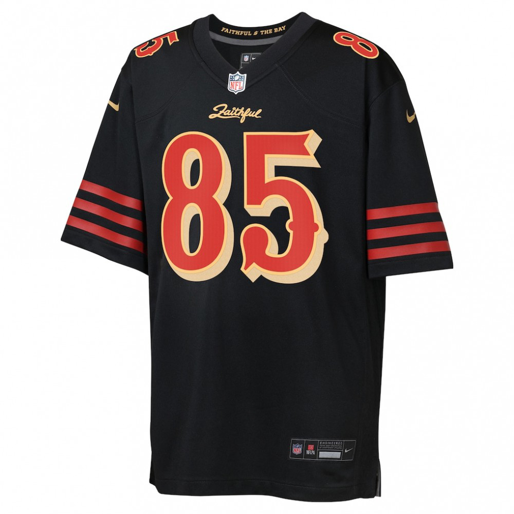 George Kittle San Francisco 49ers Nike Youth 2025 Rivalries Collection Game Jersey - Black-Profan Arena