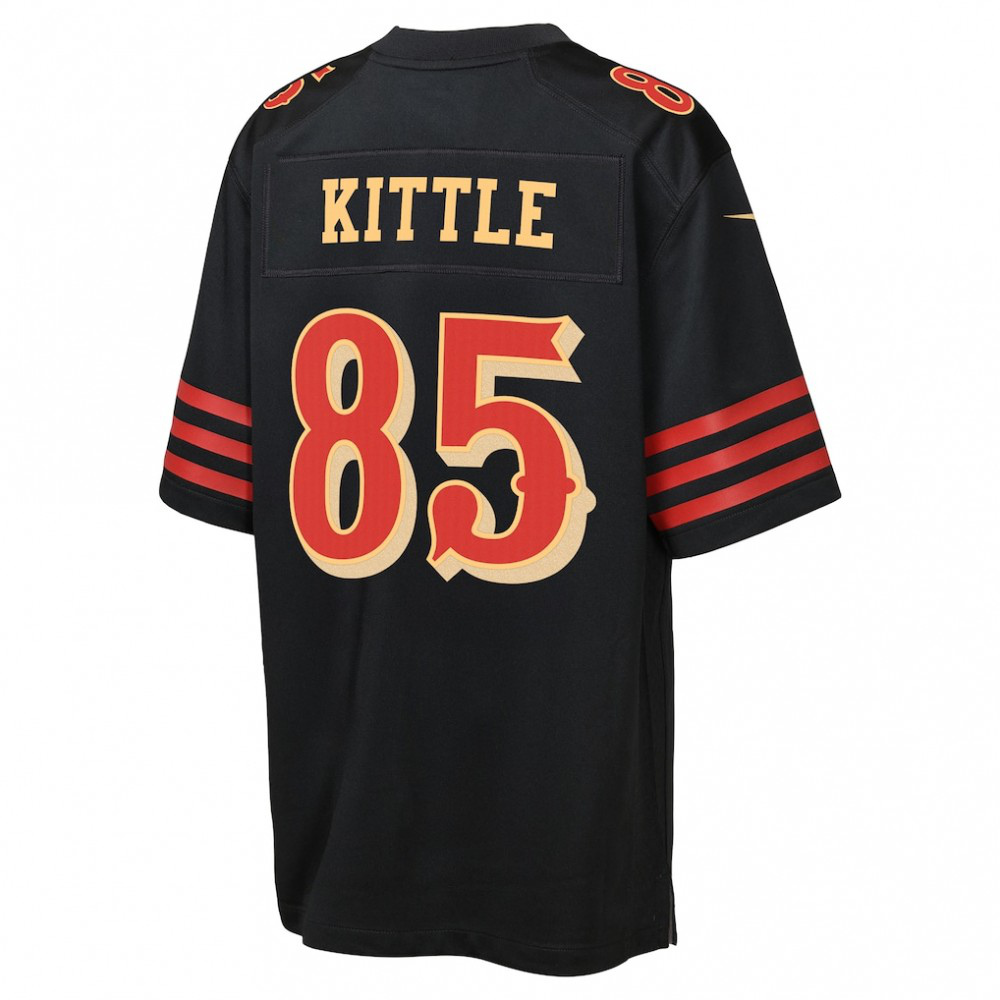 George Kittle San Francisco 49ers Nike Youth 2025 Rivalries Collection Game Jersey - Black-Profan Arena