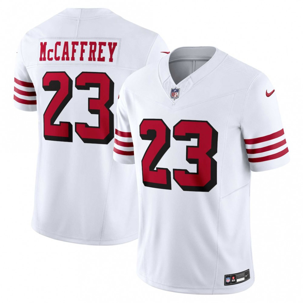 Christian McCaffrey San Francisco 49ers Nike Vapor F.U.S.E. Limited 2nd Alternate Jersey - White-Profan Arena