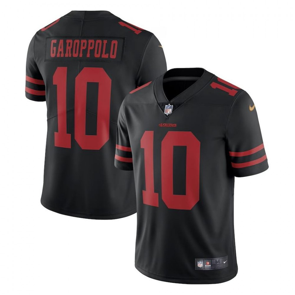 Jimmy Garoppolo San Francisco 49ers Nike Vapor Limited Jersey - Black-Profan Arena