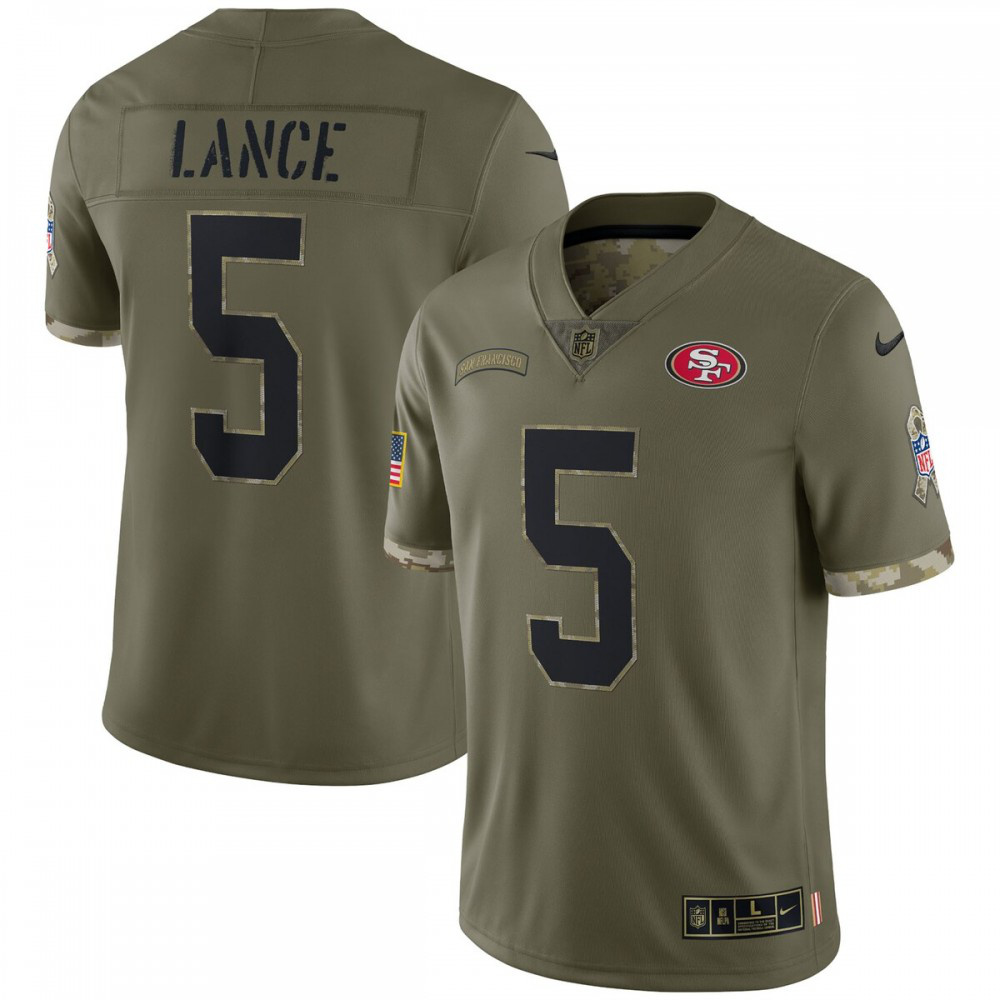 Trey Lance San Francisco 49ers Nike 2022 Salute To Service Limited Jersey - Olive-Profan Arena