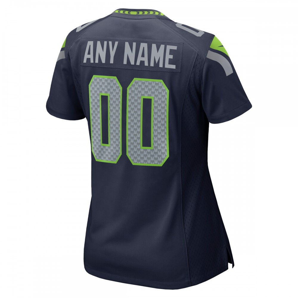 Seattle Seahawks Nike Women's Custom Game Jersey - College Navy-Profan Arena